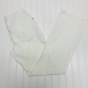 White Coldwater Creek Jeans Stretch Flare Sz 4